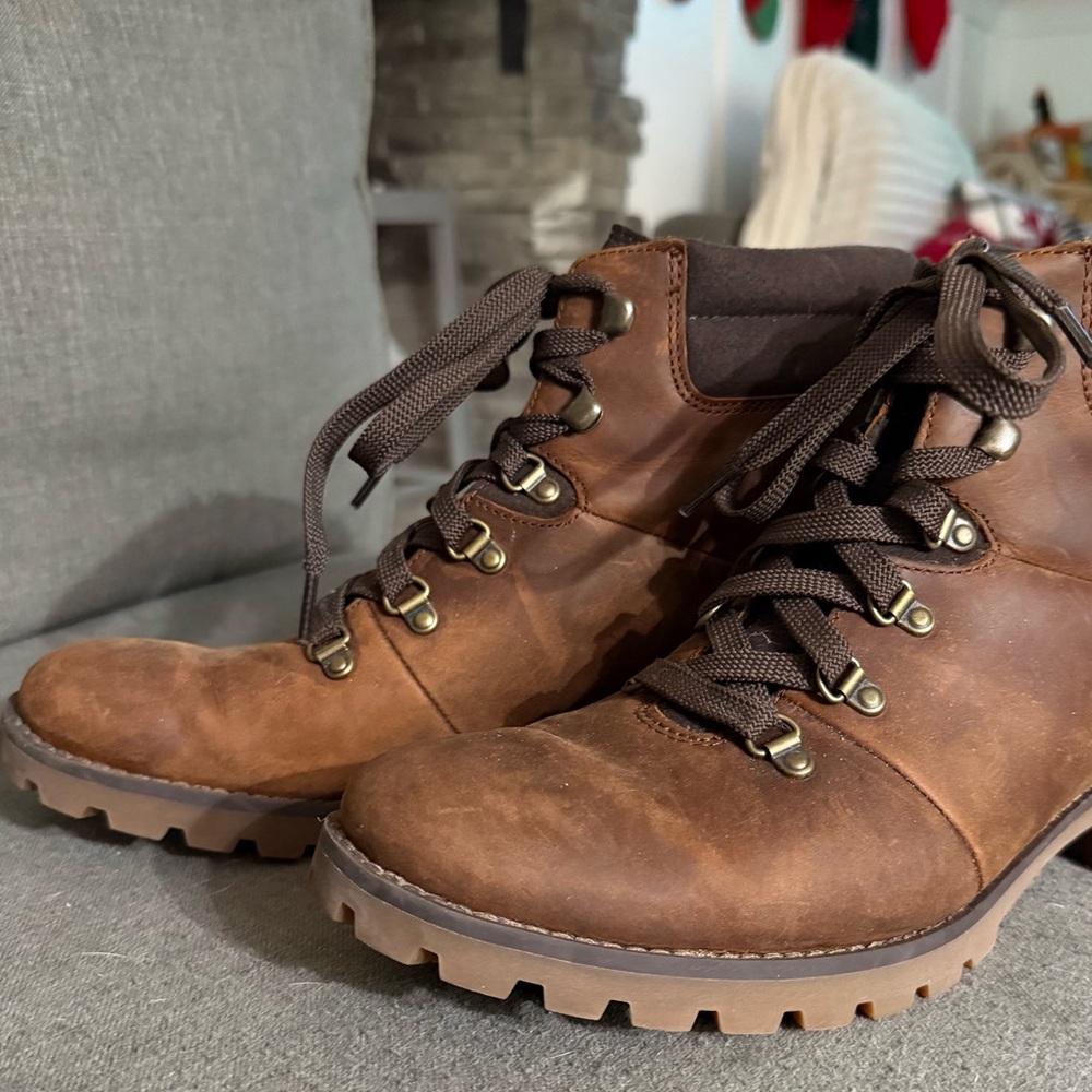 Timberland Brown Leather Hiking Boot Size 10